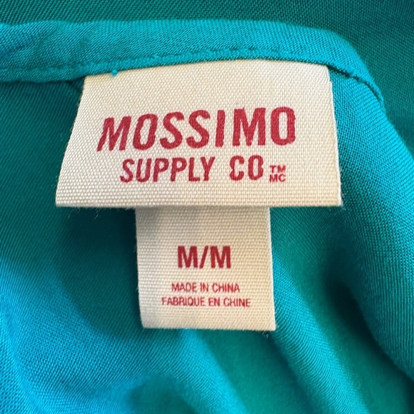 Mossimo Supply Co. Teal Mini Rayon Sundress w pockets short Sleeves size Medium - Picture 5 of 8